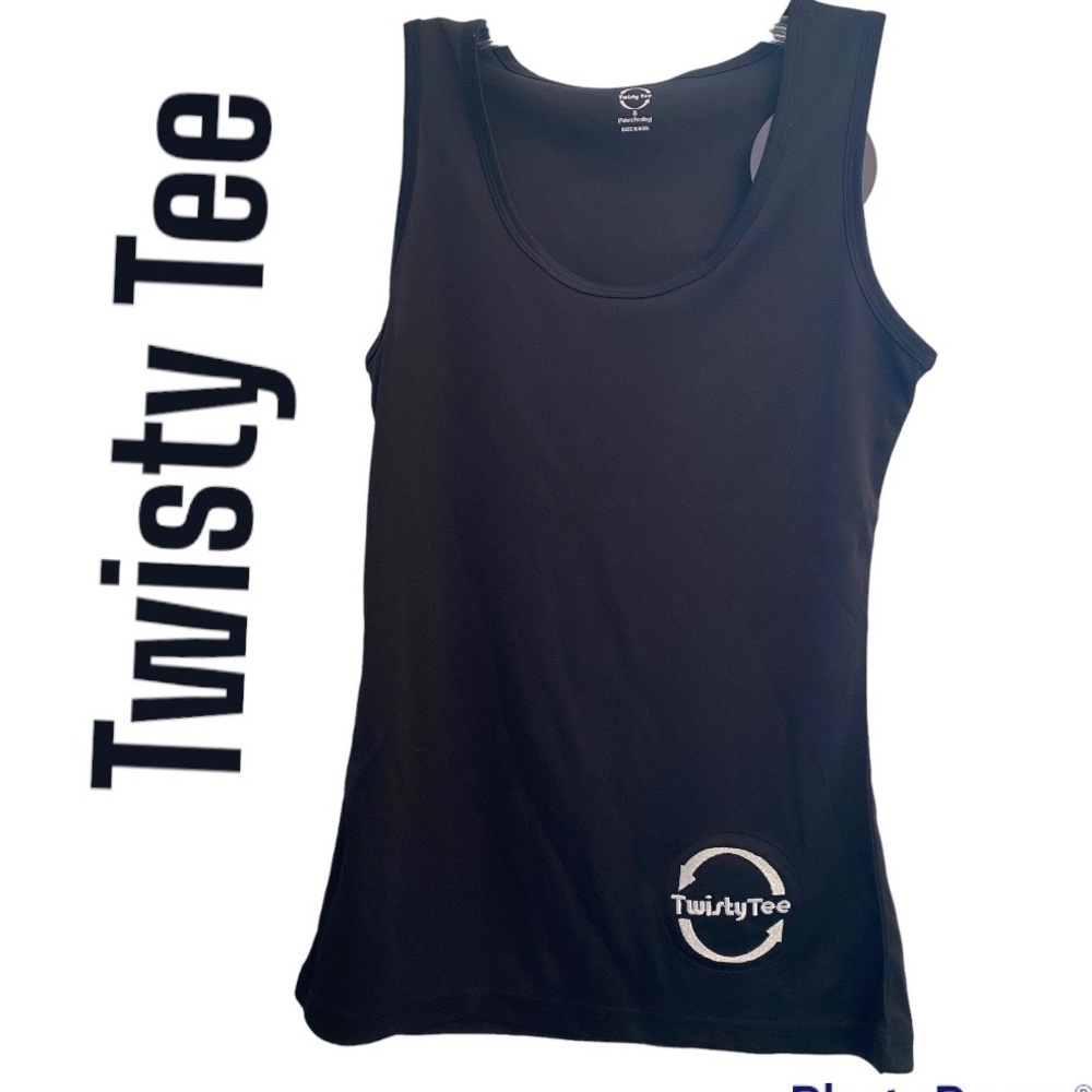 Twisty Tee Black Tank Top S NWT